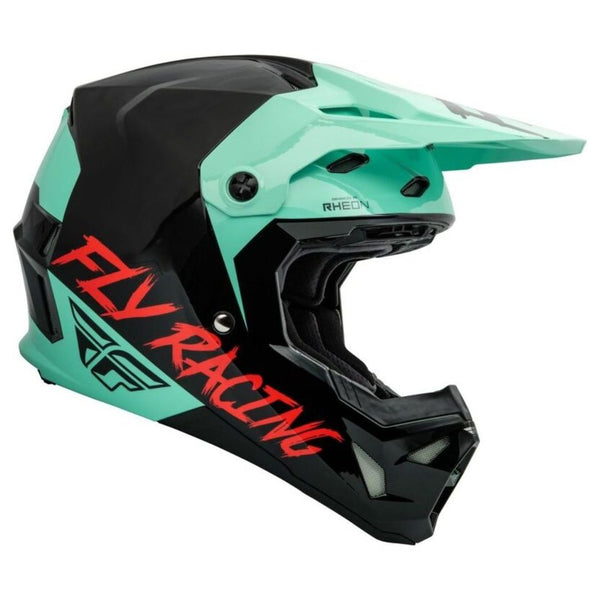 Casco Fly Formula CP S.E. Rave Negro/Menta/Rojo