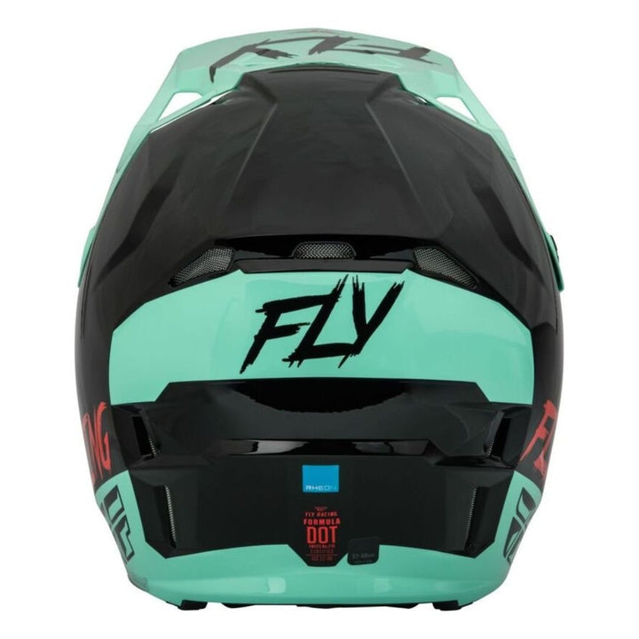 Casco Fly Formula CP S.E. Rave Negro/Menta/Rojo