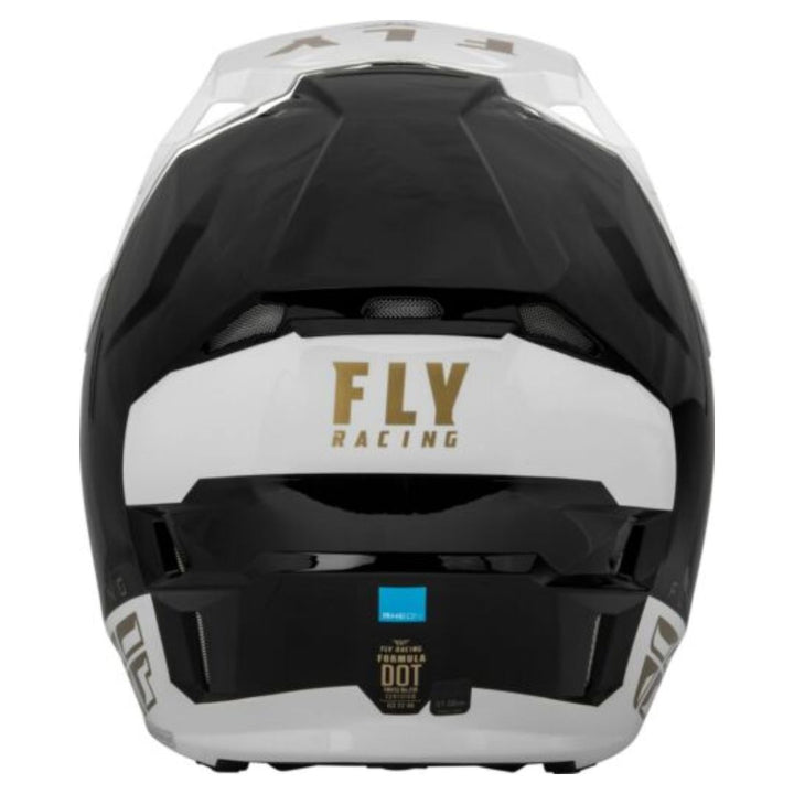 Casco Fly Formula CP Slant Negro/Blanco/Dorado