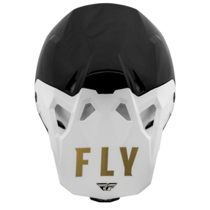 Casco Fly Formula CP Slant Negro/Blanco/Dorado