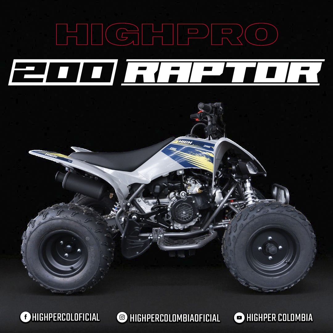 Raptor 200 Wht CUATRIMOTO TIPO RAPTOR 200 – Highper Colombia Store